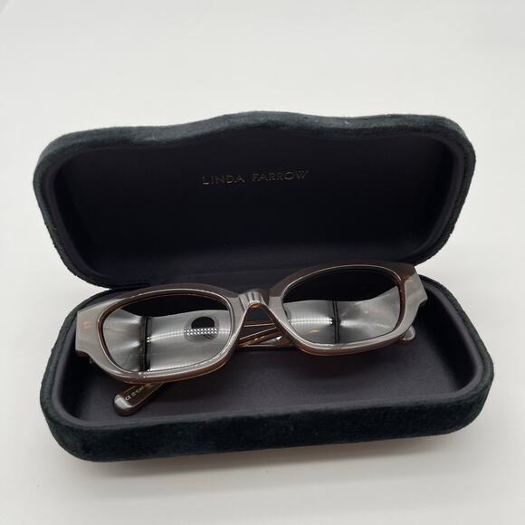 Magda Butrym | Cat Eye Sunglasses in Brown Silver & Brown *AS IS* main image 8